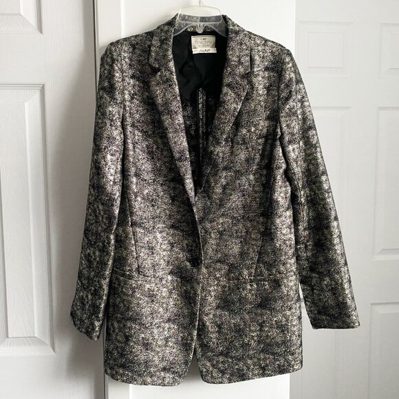 Forte.Forte Silver Jacquard Blazer, size "I", fits like an XS - Picture 2 of 8